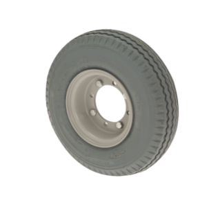 1068472 High Density Foam Tire Assembly, Gray alt 